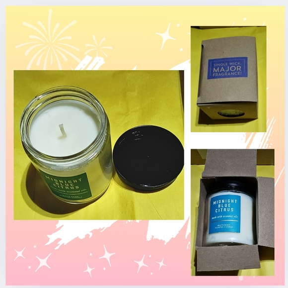 🔥"MIDNIGHT BLUE CITRUS" 1-WICK CANDLE NEW/BBW - Picture 4 of 4